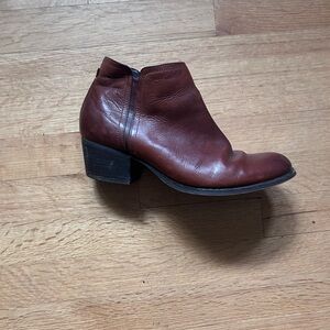Clarks Brown Heeled Boots